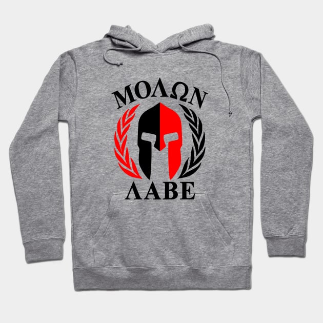 Mod.26 Molon Labe Greek Spartan Hoodie by parashop